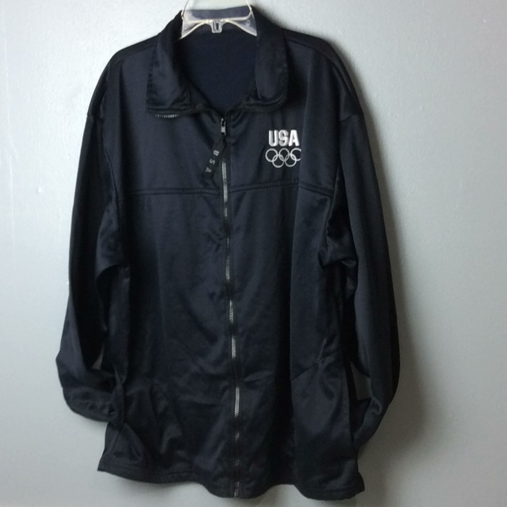 Olympic Lined Full Zip Windbreaker Jacket USA  XL